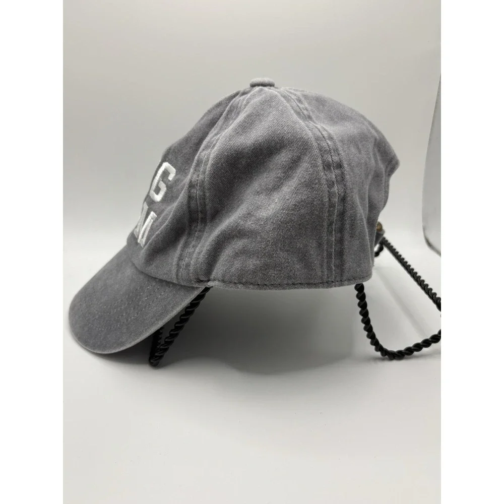 Gray Dog Mom Baseball Hat Cap Strap Back Paw Print GWCAP 18670